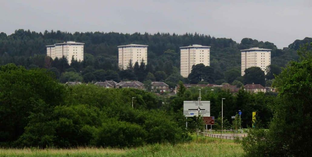 Scotland article - Callendar Park from the Kelpies. Falkirk